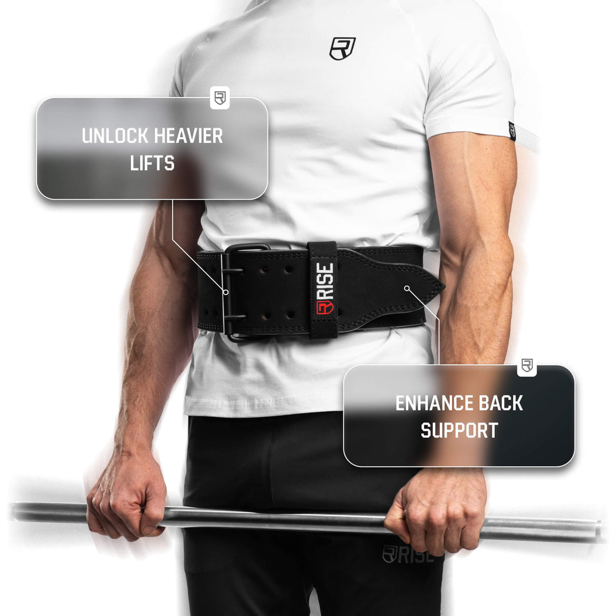 10mm Double Prong Belt – Black