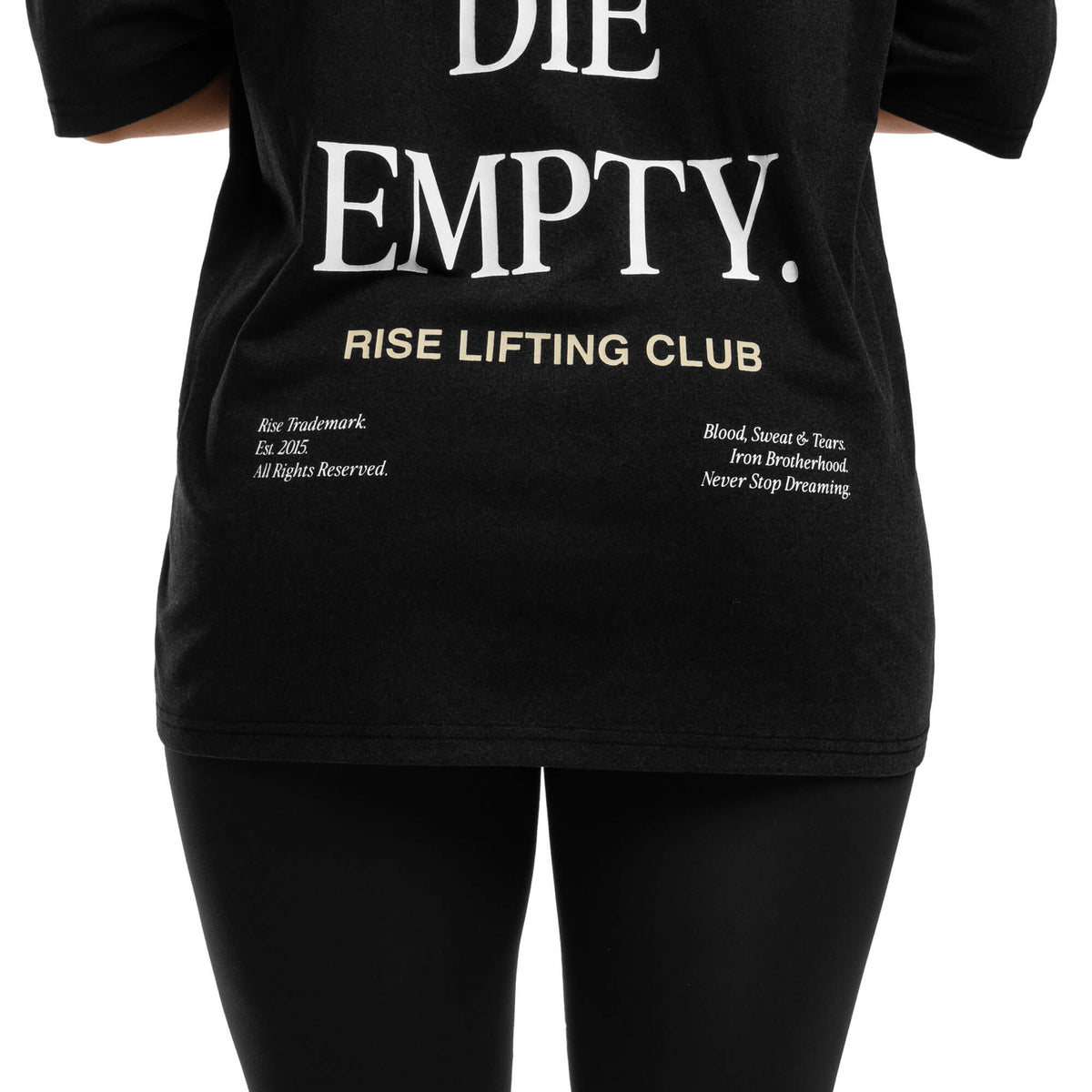 Women - Die Empty Oversized T-Shirt - Black