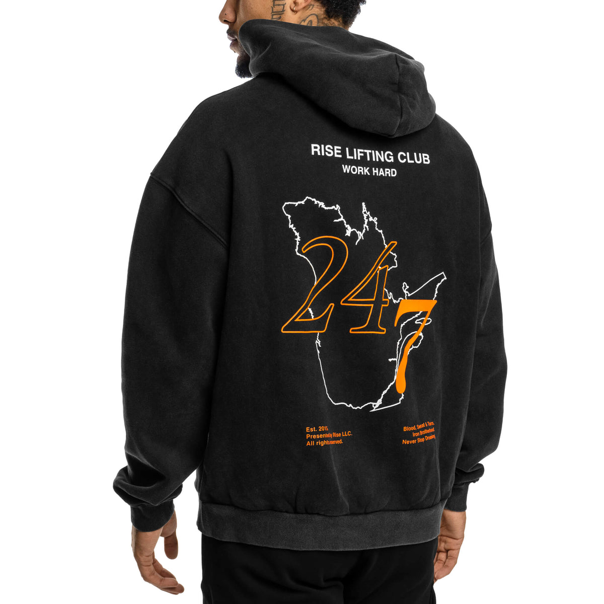 Men - 24/7 Oversized Hoodie - Black