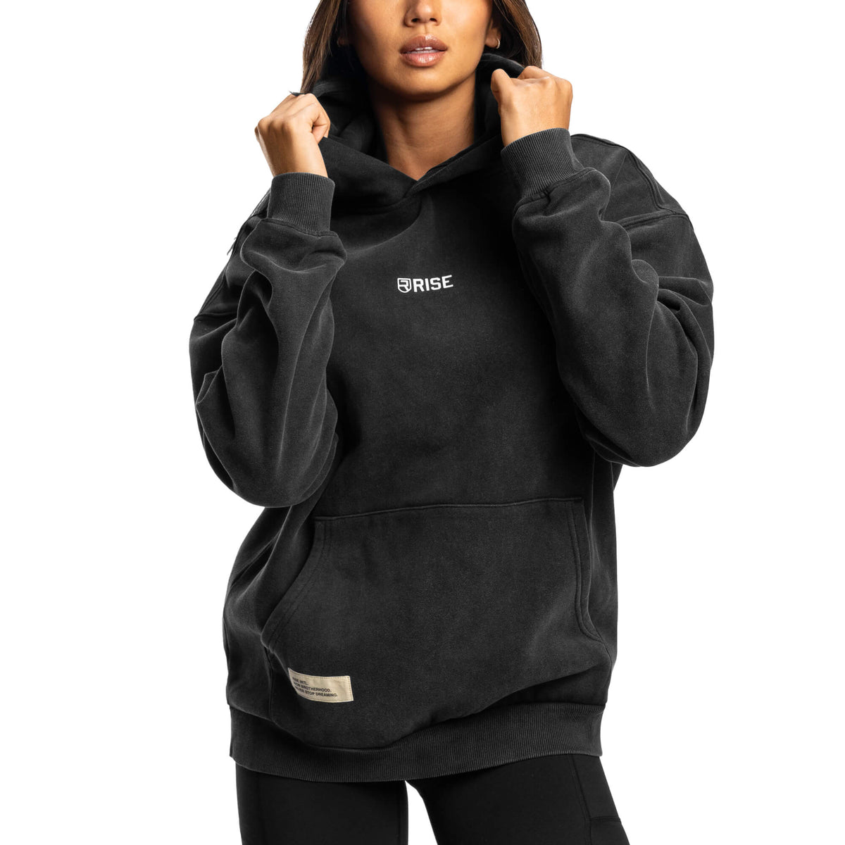 Women - Die Empty Oversized Hoodie - Black
