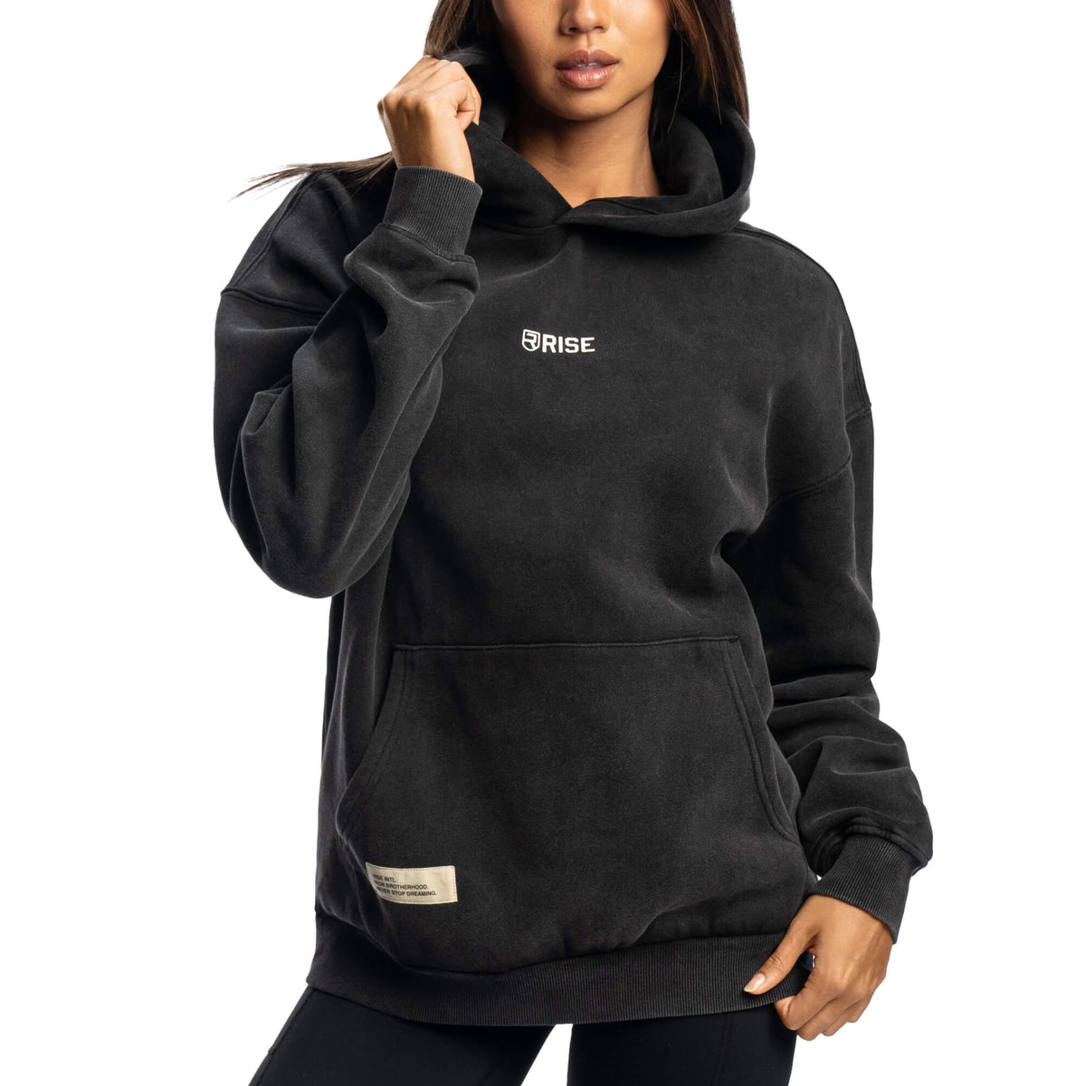 Women - Die Empty Oversized Hoodie - Black