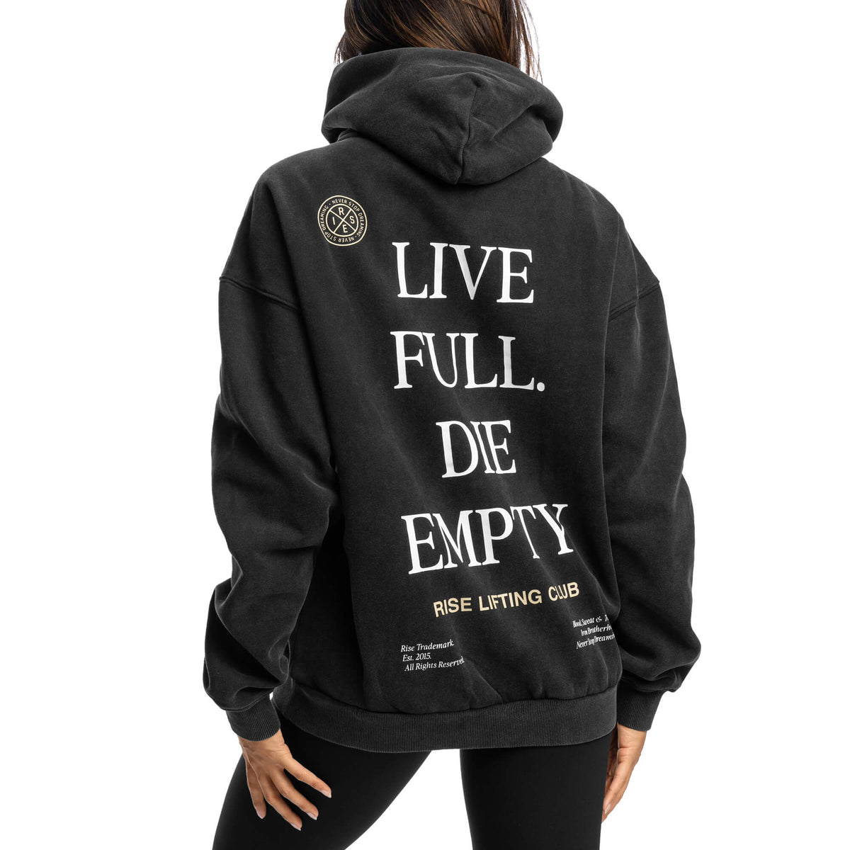 Women - Die Empty Oversized Hoodie - Black