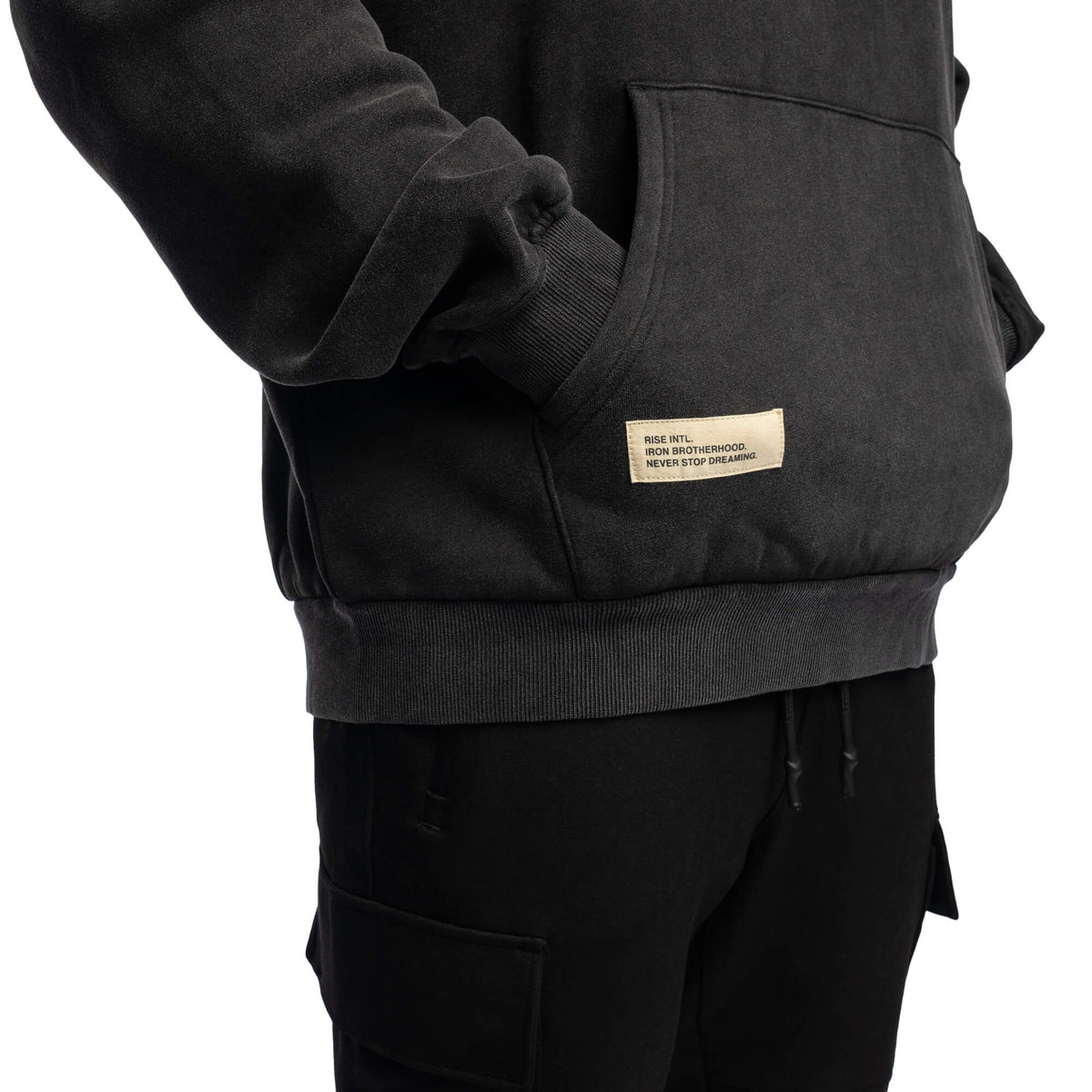 Men - Die Empty Oversized Hoodie - Black