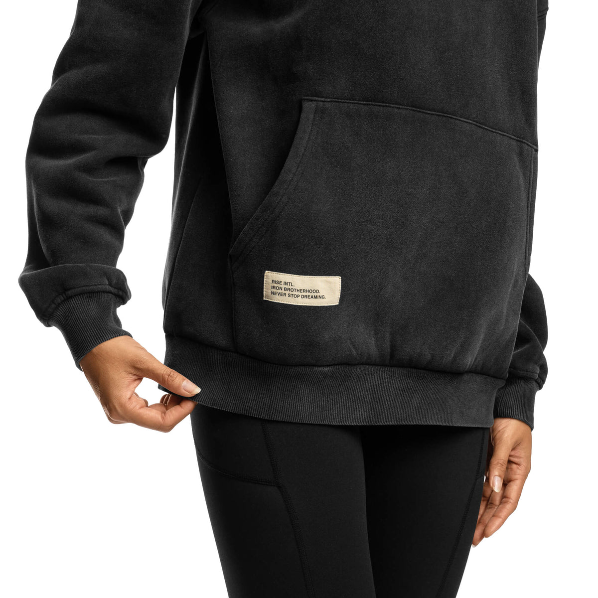 Women - Die Empty Oversized Hoodie - Black