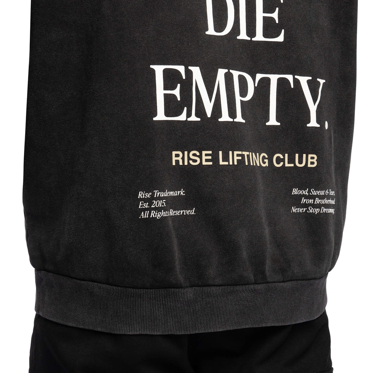 Men - Die Empty Oversized Hoodie - Black