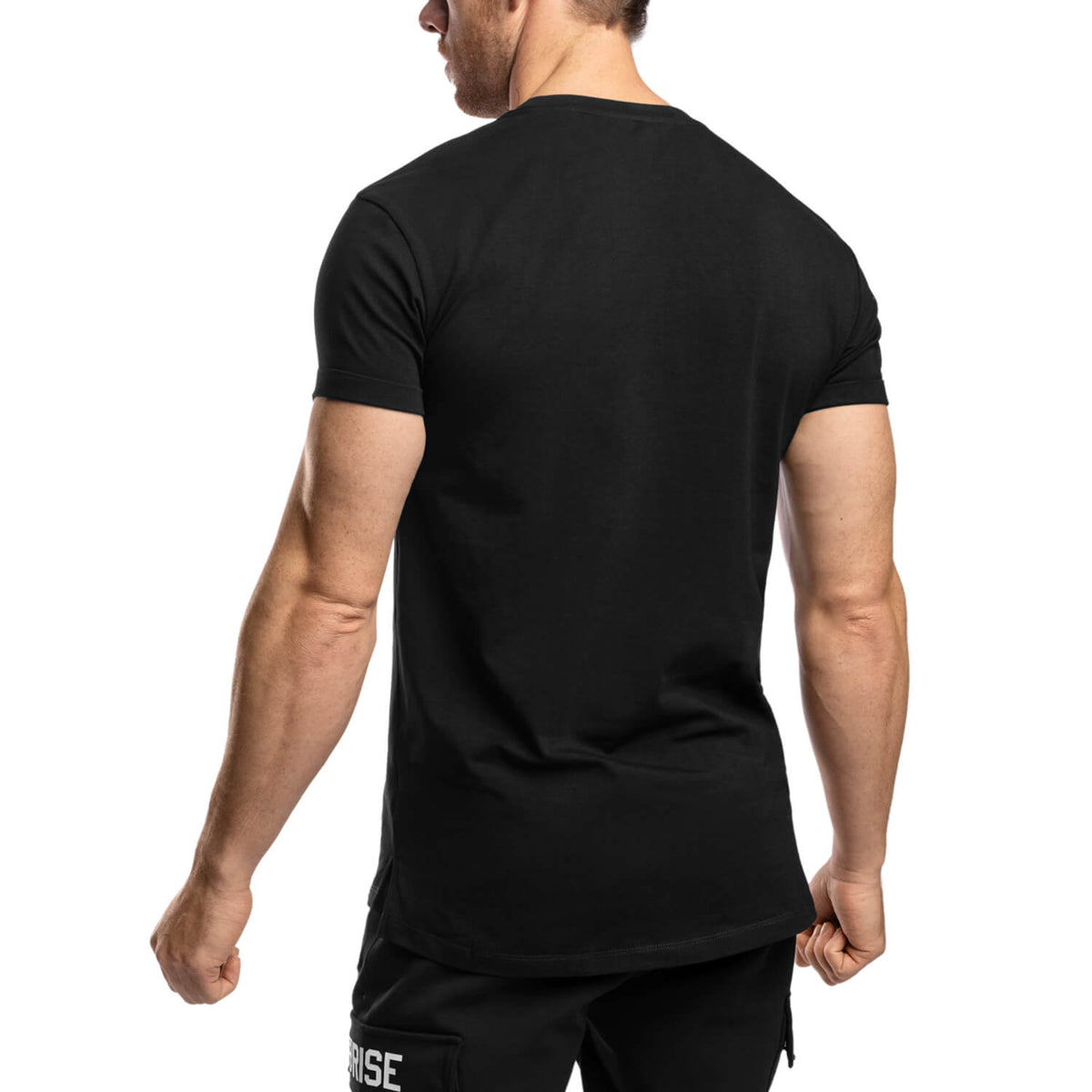 Elite Roll Up Sleeves T-Shirt - Black