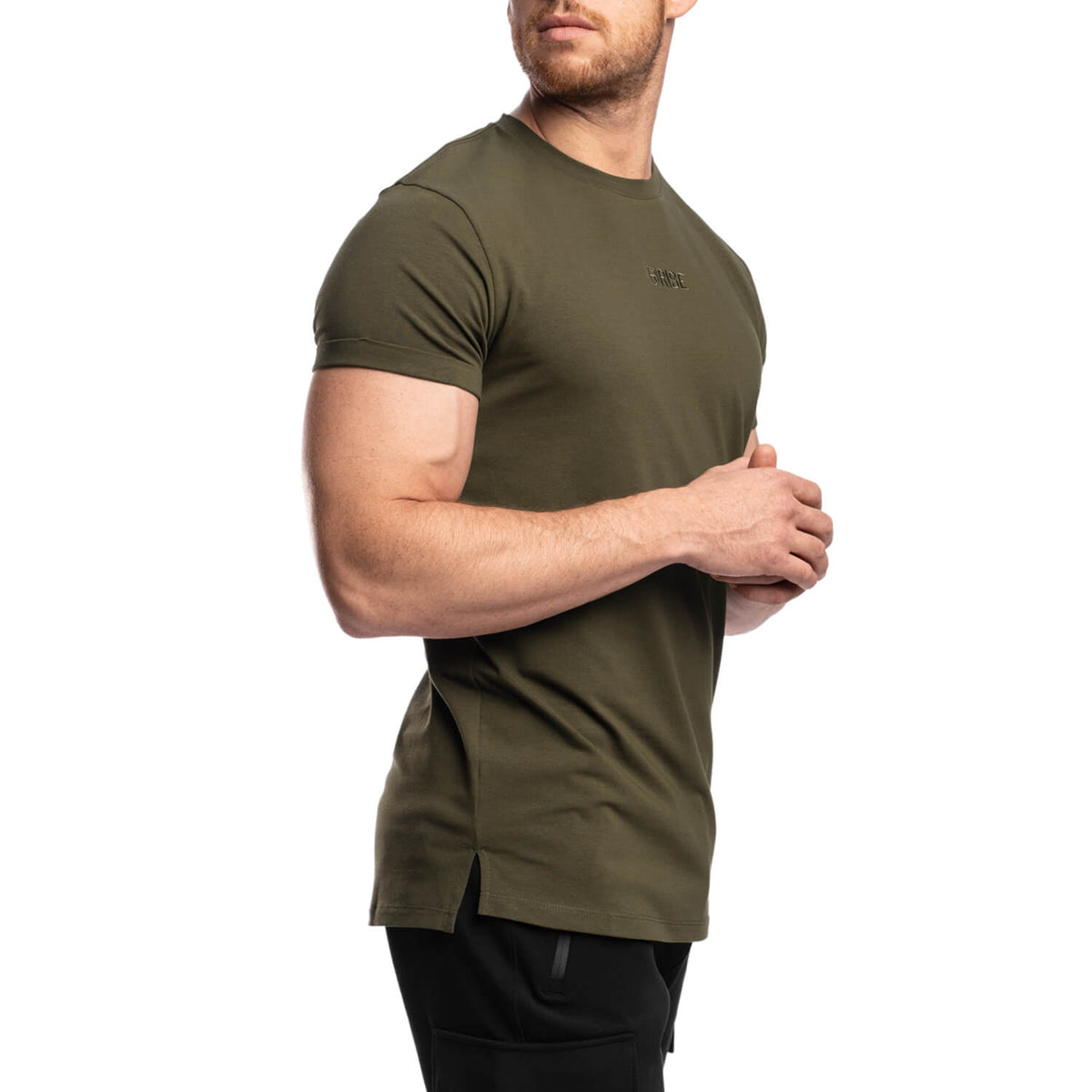 Elite Roll Up Sleeves T-Shirt - Rifle Green
