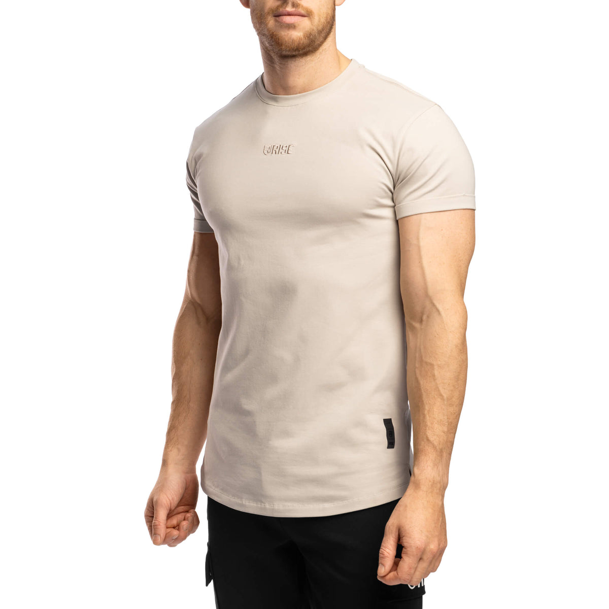 Elite Roll Up Sleeves T-Shirt - Sandstorm