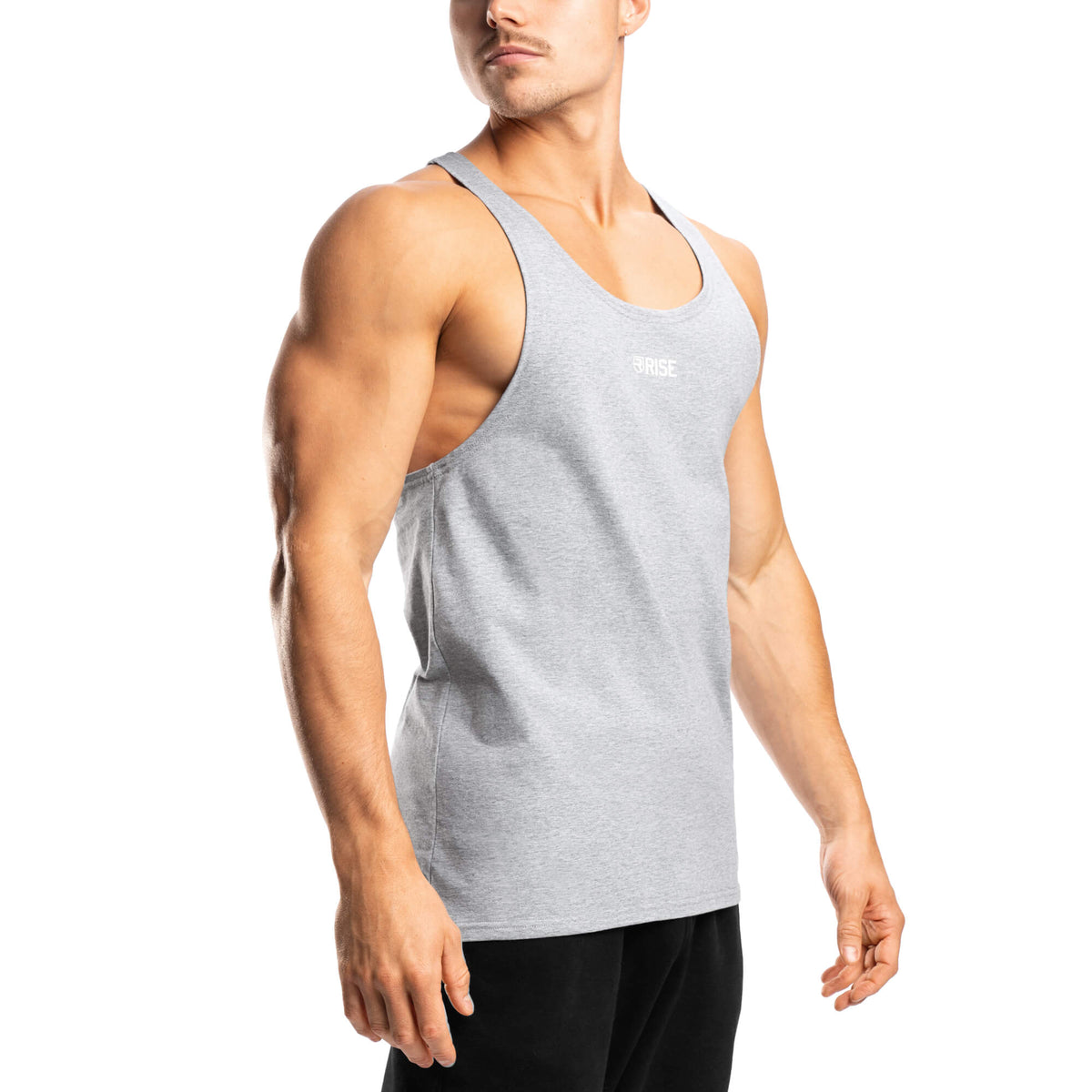 Essential Stringer - Light Grey Marl