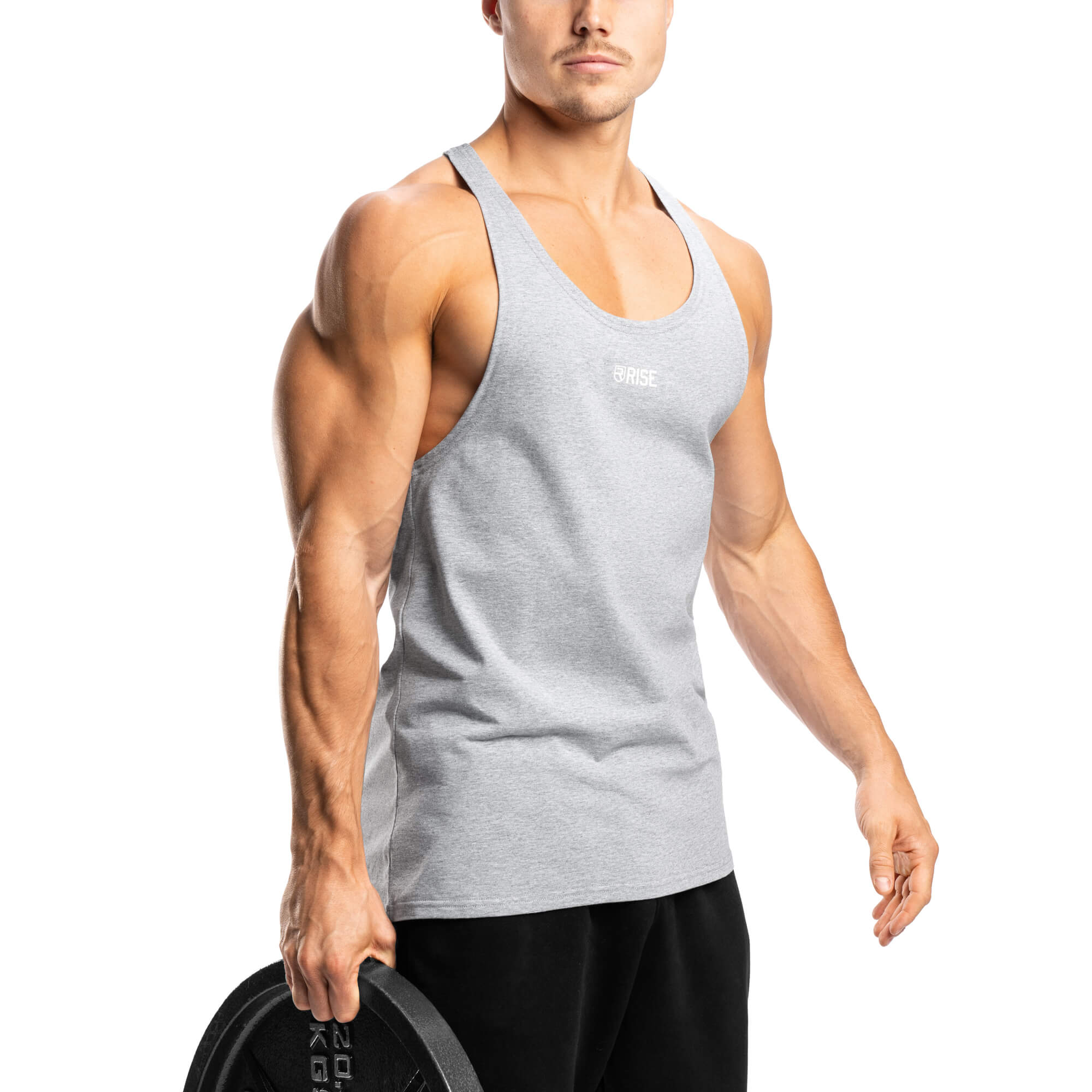 Essential Stringer - Light Grey Marl