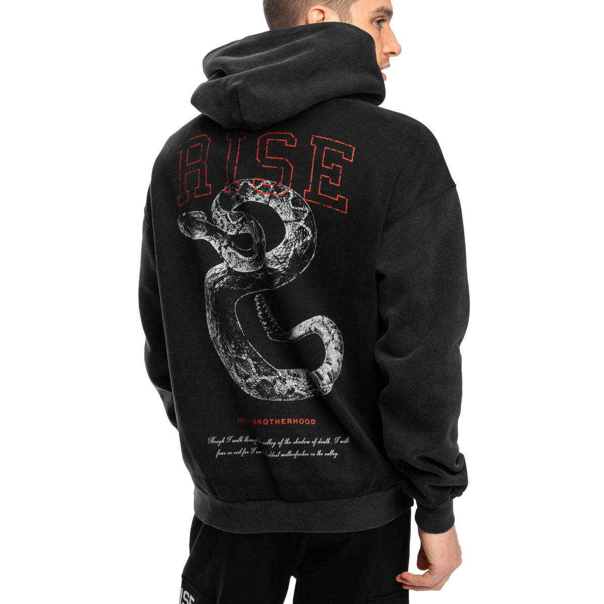 Fear No Evil Oversized Hoodie - Black - Rise