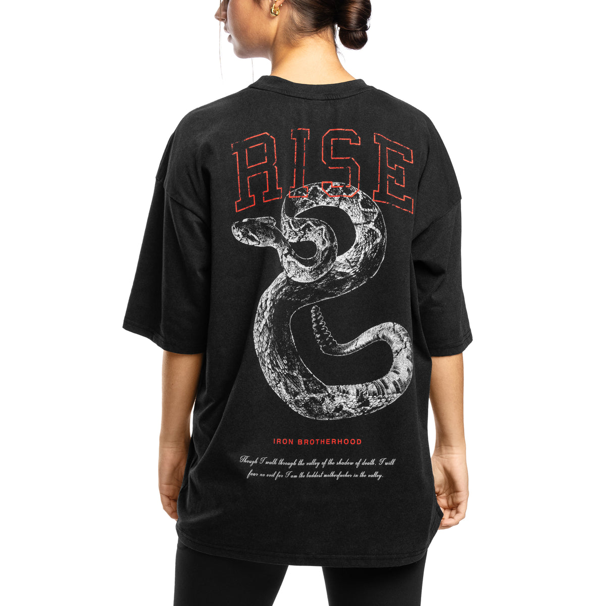Women - Fear No Evil Oversized T-Shirt - Black
