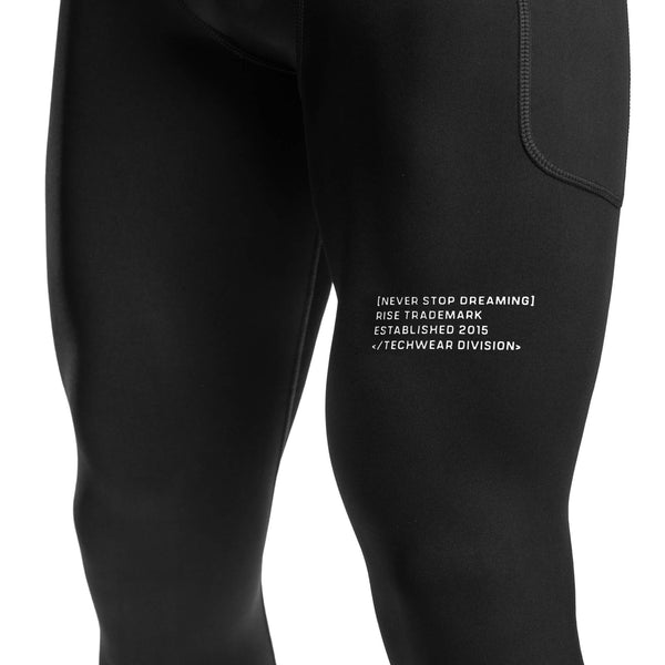 NSD Tech 7/8 Baselayer Tights - Black Optic - Rise