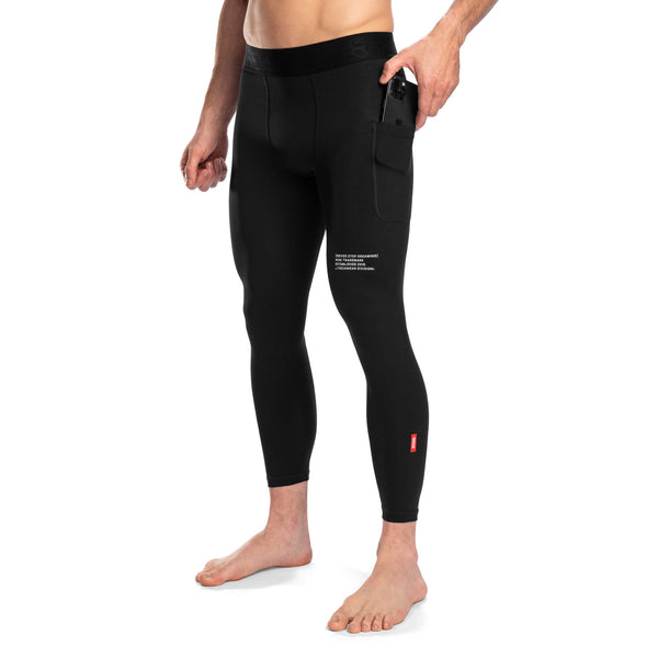 NSD Tech 7/8 Baselayer Tights - Black Optic - Rise