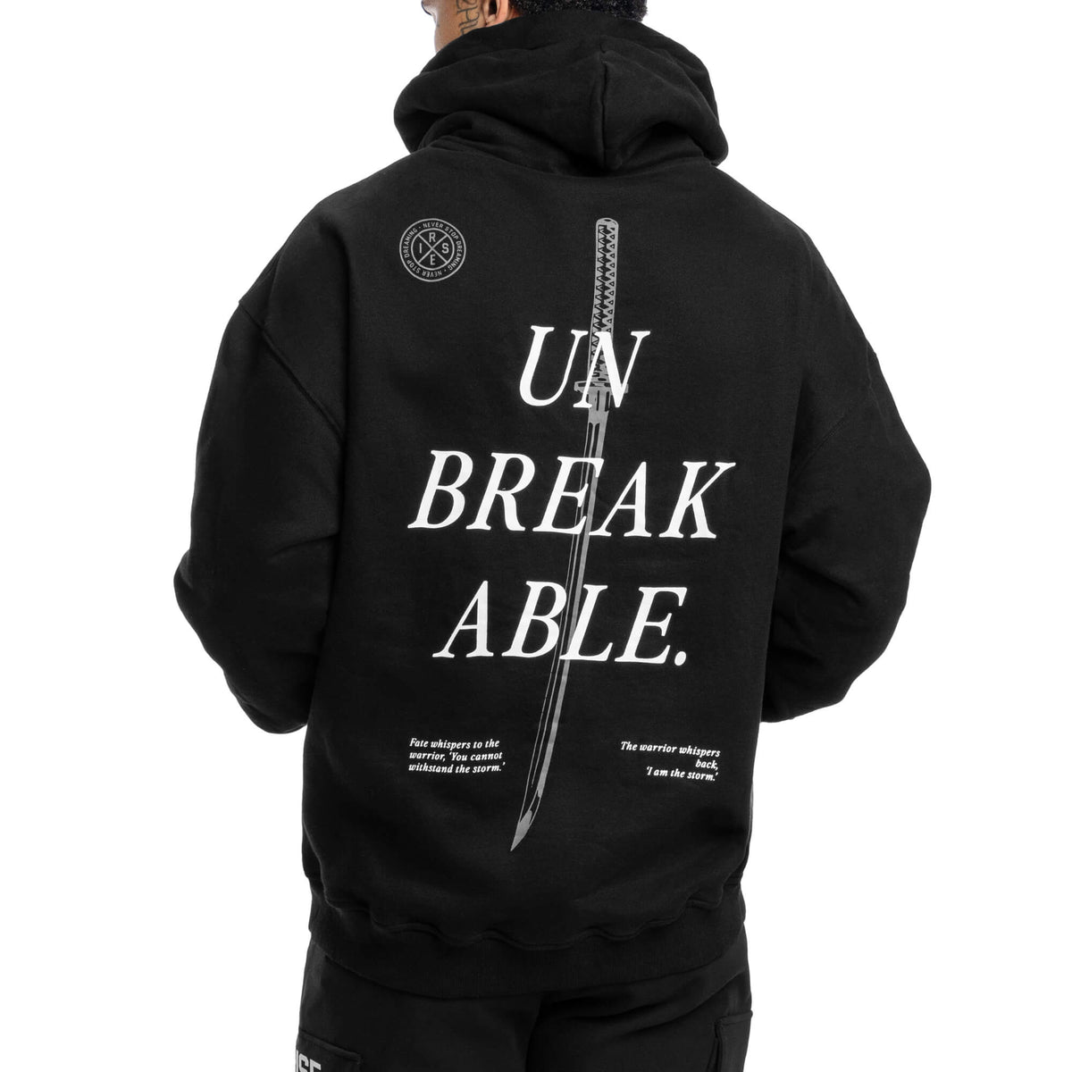 Men - Unbreakable Oversized Hoodie - Black