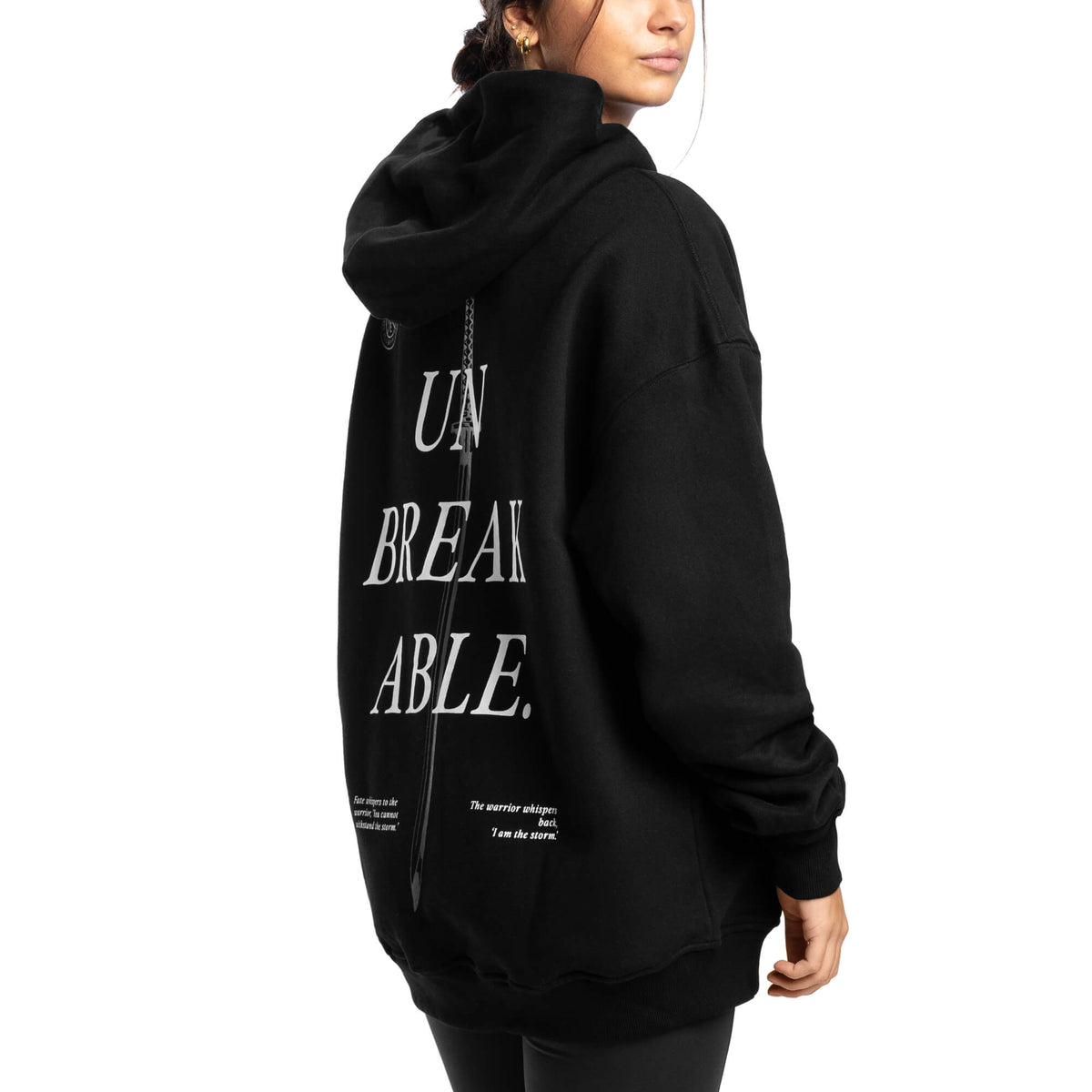 Women - Unbreakable Oversized Hoodie - Black