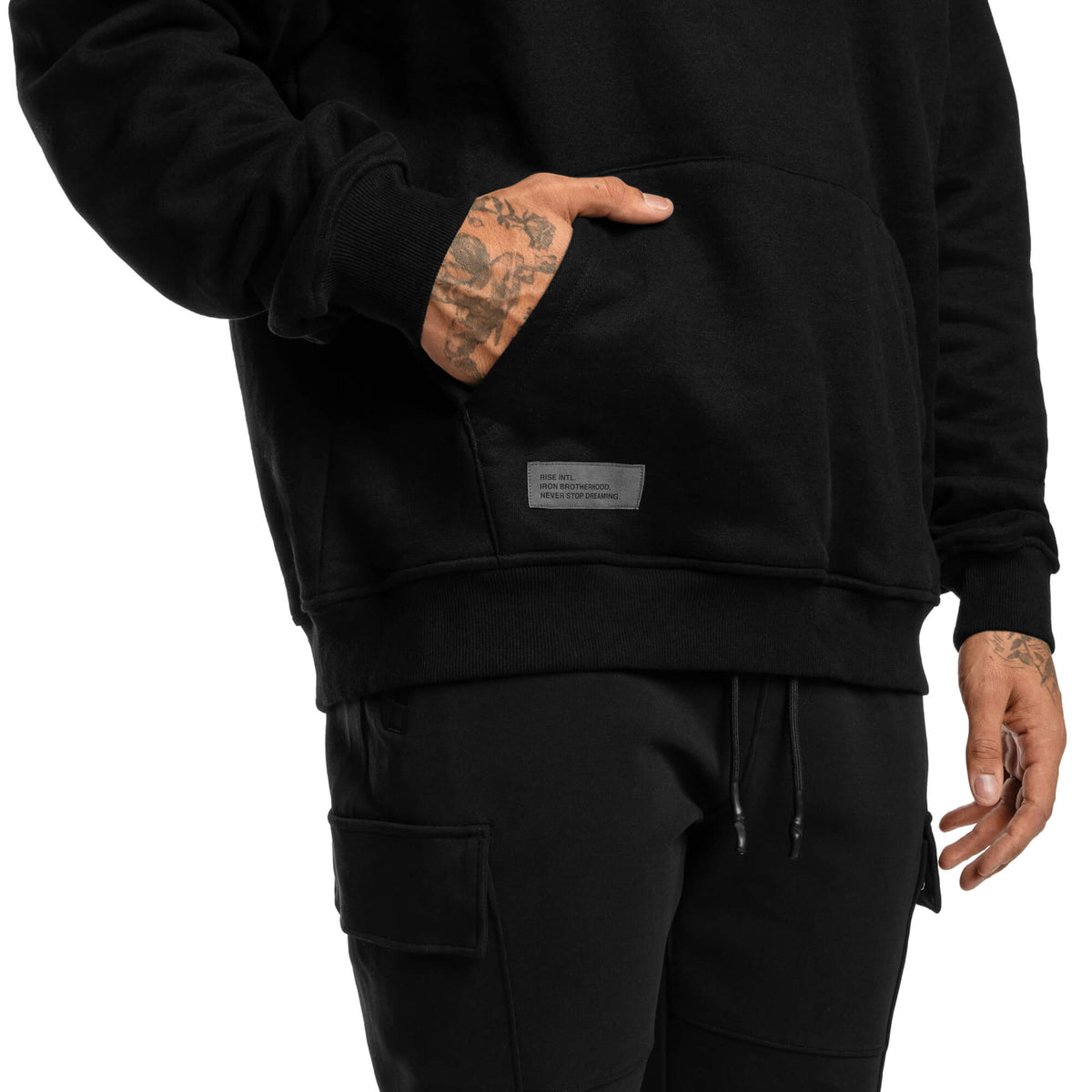 Men - Unbreakable Oversized Hoodie - Black