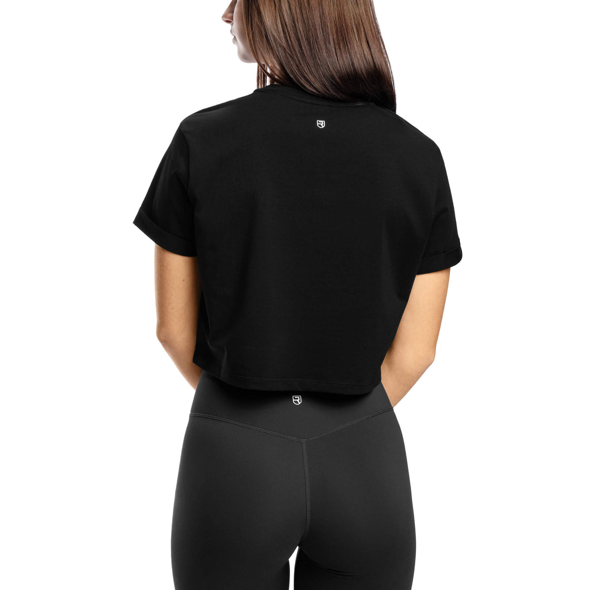 Elevate Cropped T-Shirt - Black