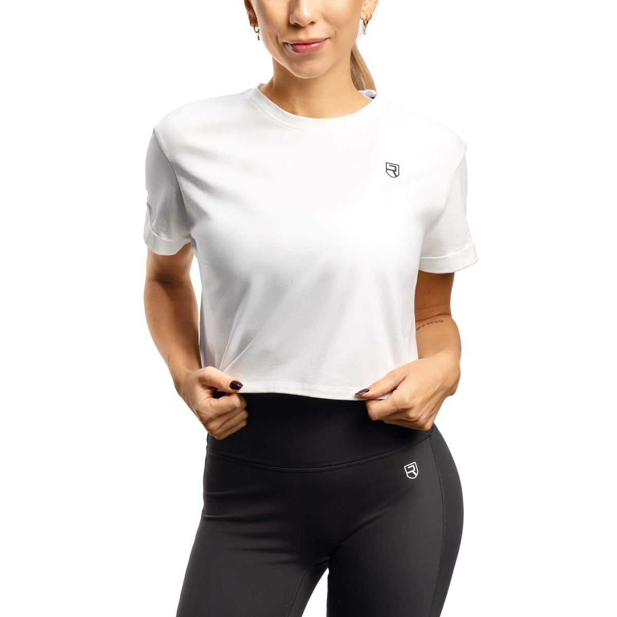 Elevate Cropped T-Shirt - Off-white