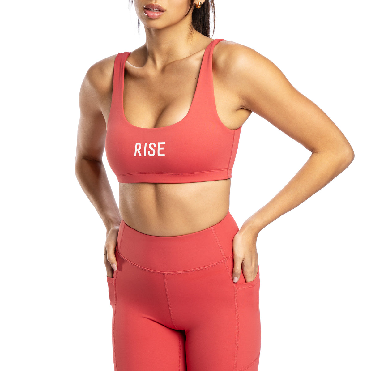 Alert Sports Bra - Coral