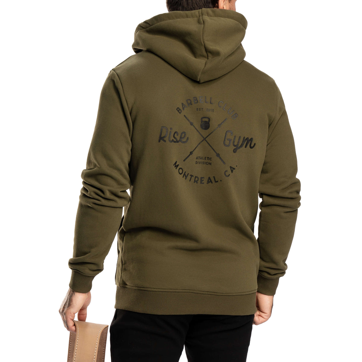Barbell Club Full-Zip Hoodie - Army Green