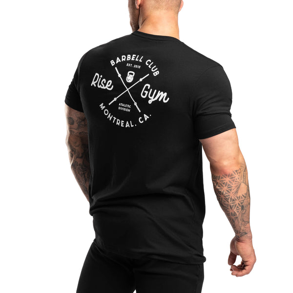 T-shirt Powerhouse Gym Homme Noir XL - Bodybuilding - Logo Bent Bar - Coton