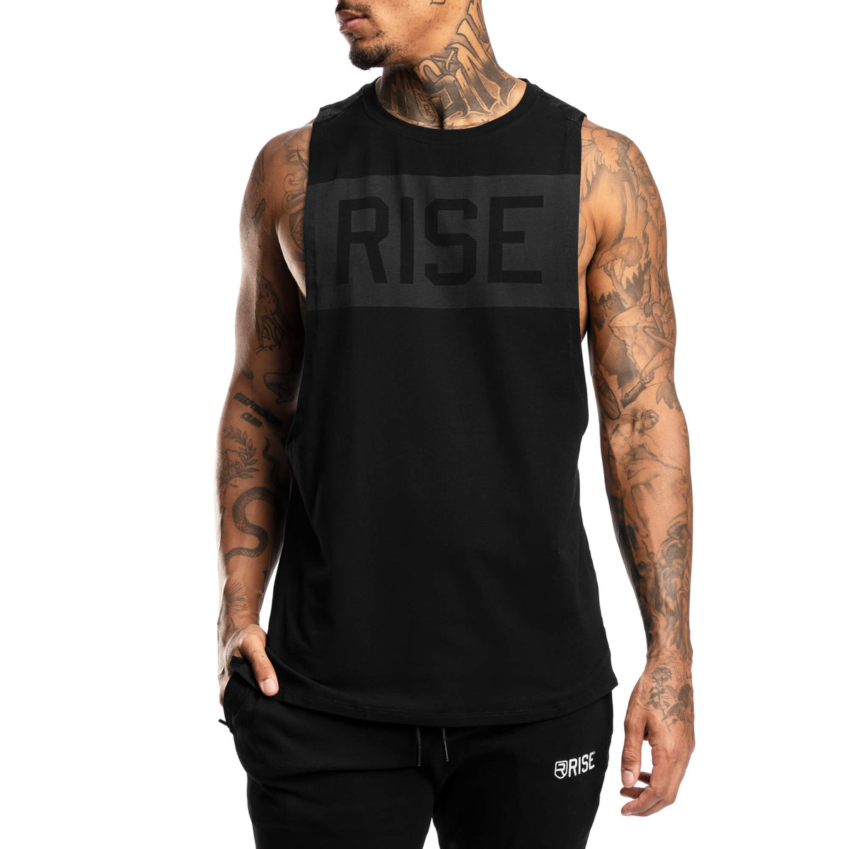 Motion Tank Top – Black on Black