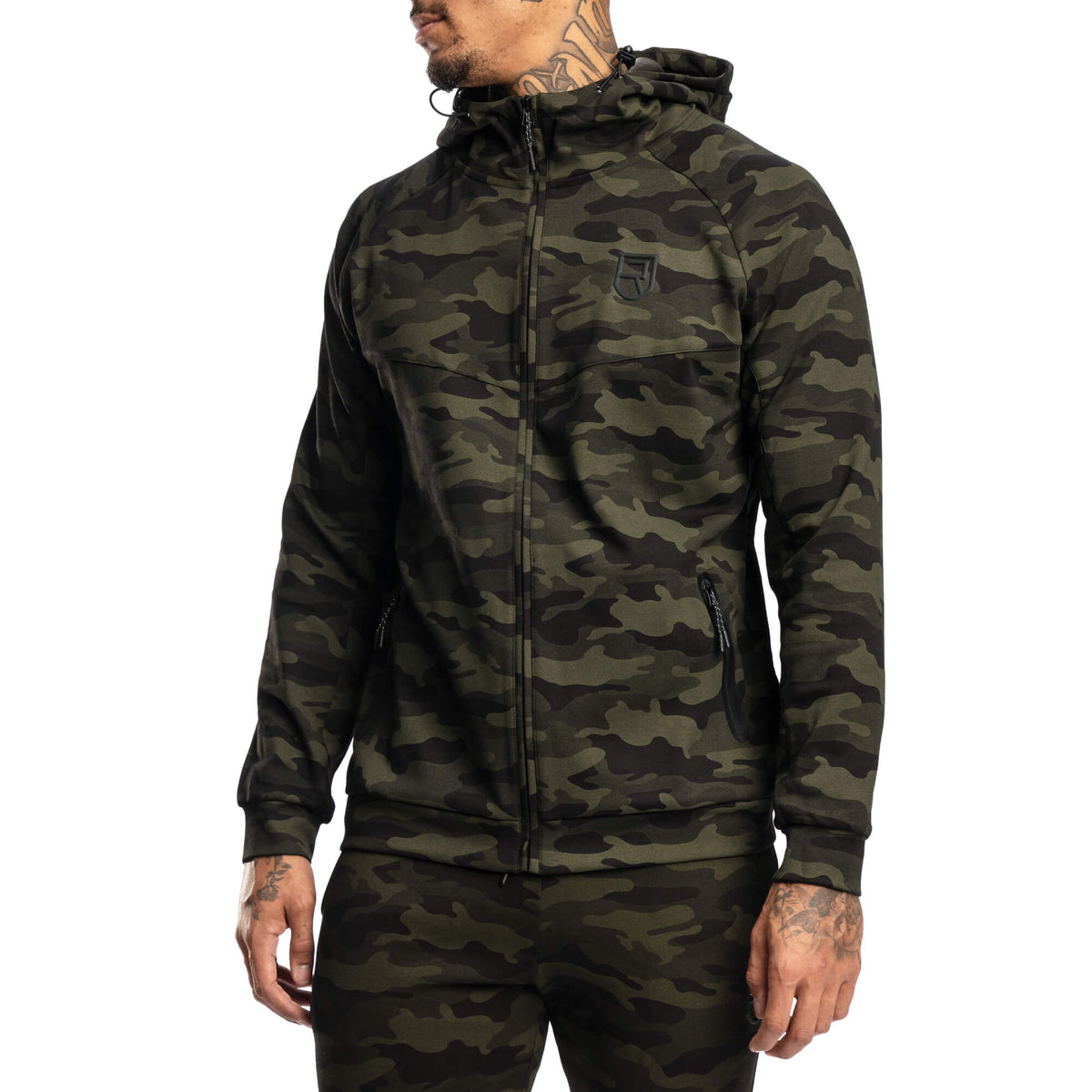 Peak Hoodie – Green Camo