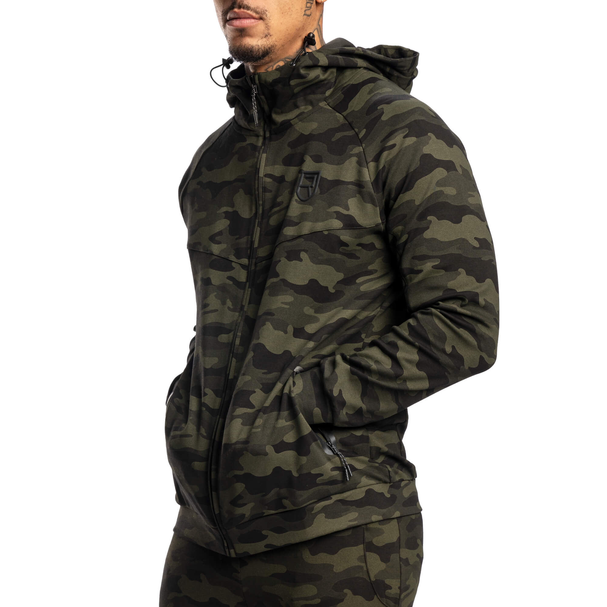 Peak Hoodie – Green Camo