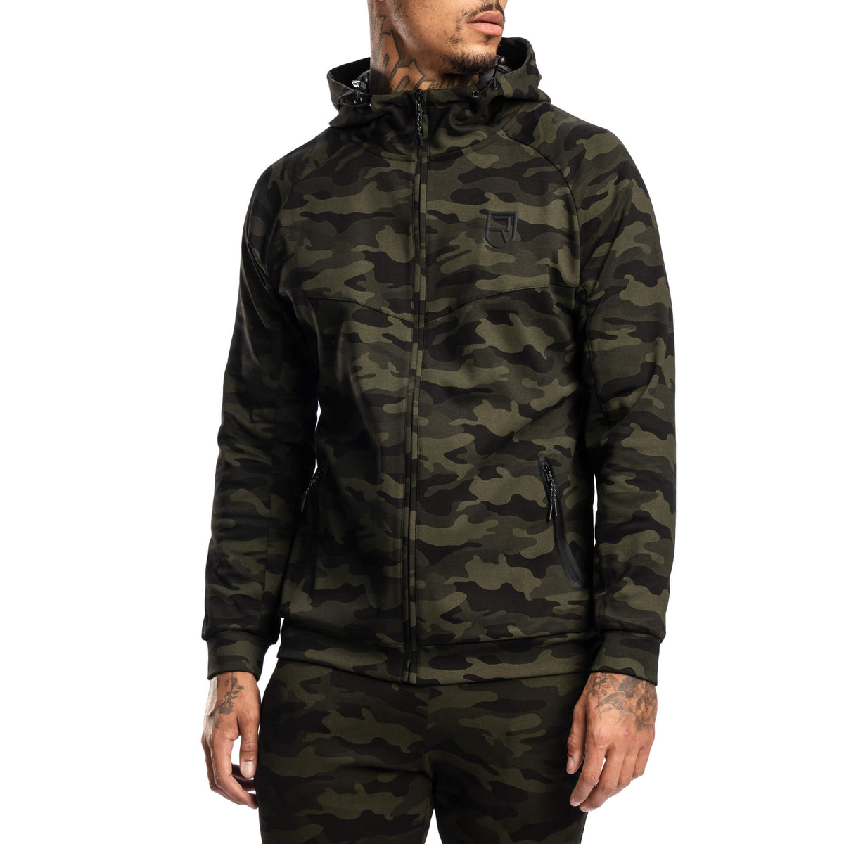 Peak Hoodie – Green Camo - Rise