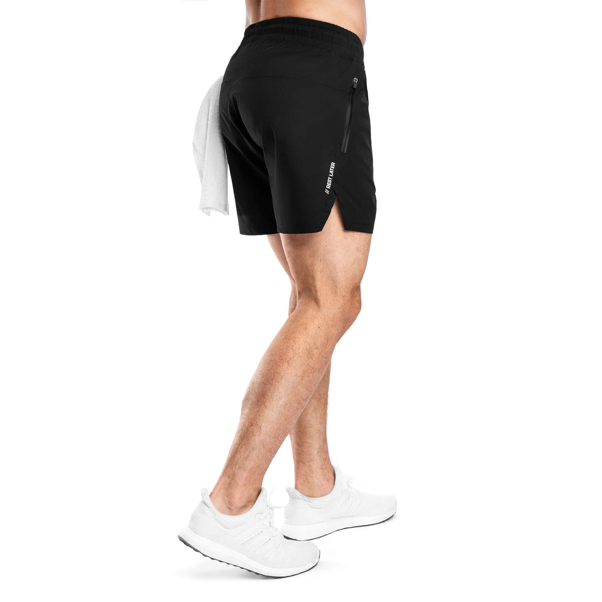 Rest Later Shorts 5&quot; - Black Optic