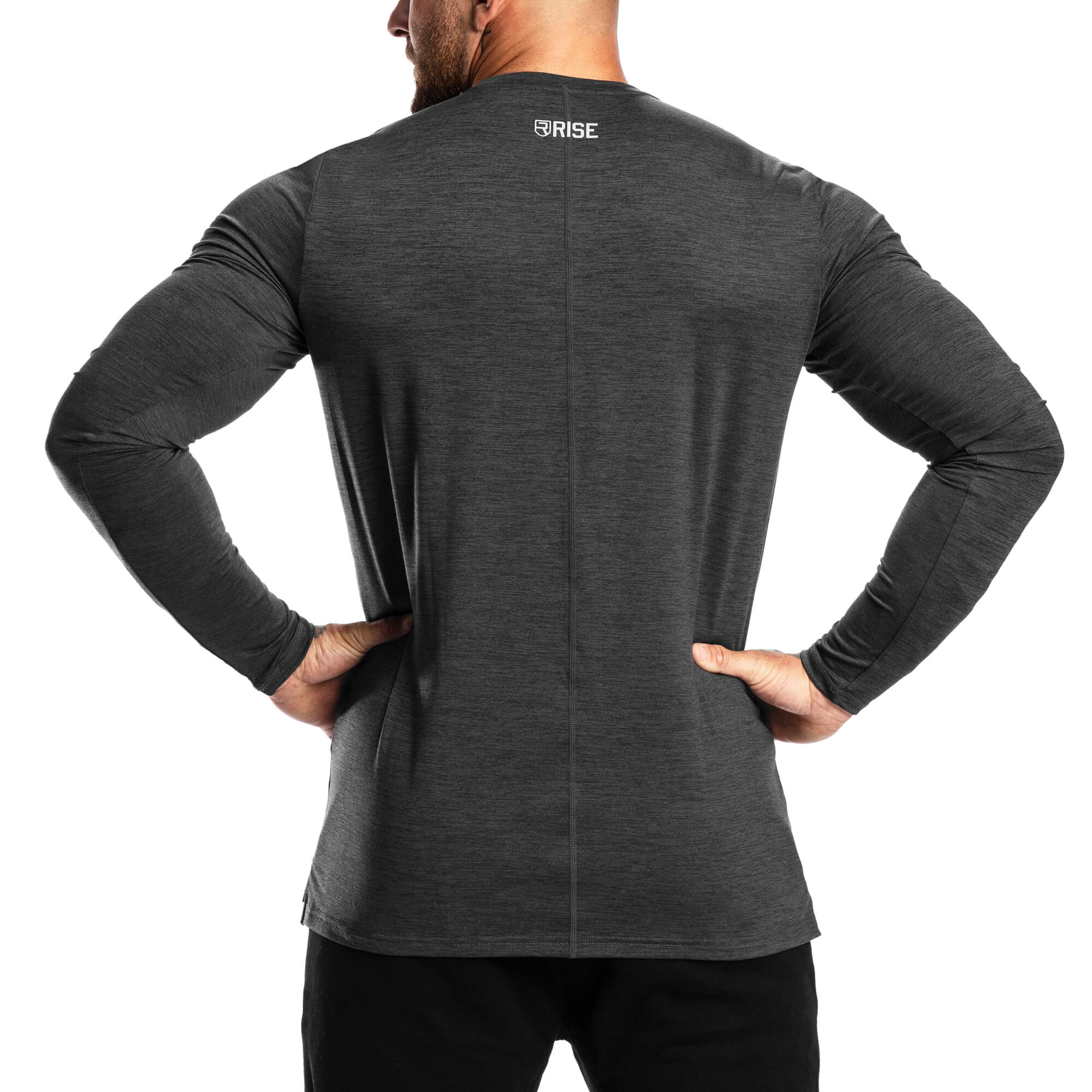 Softest Long Sleeve – Black Marl