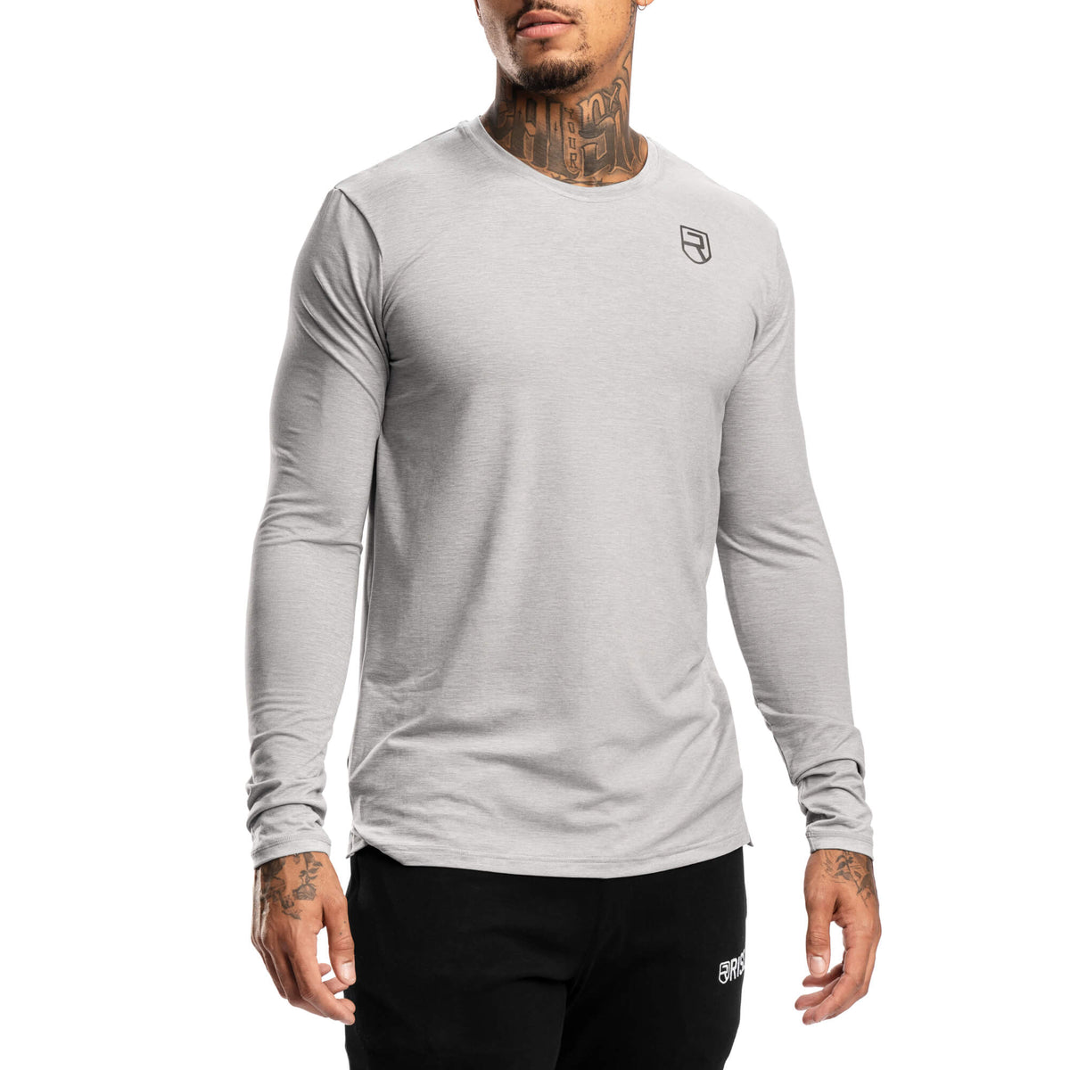 Softest Long Sleeve – Grey Marl
