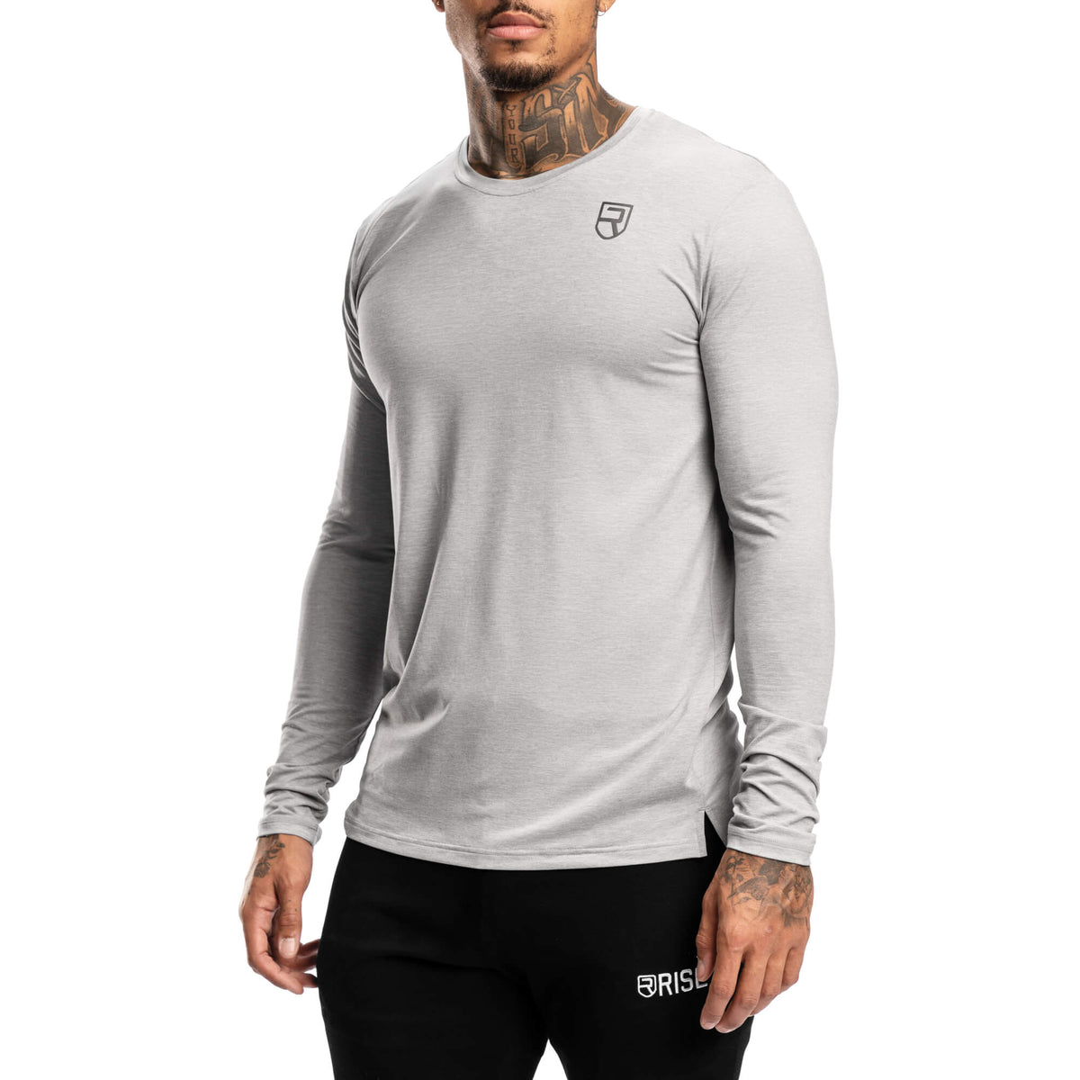 Softest Long Sleeve – Grey Marl