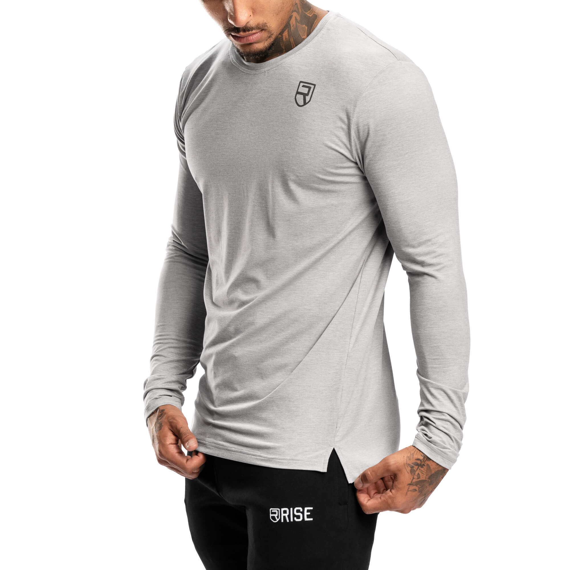 Softest Long Sleeve – Grey Marl