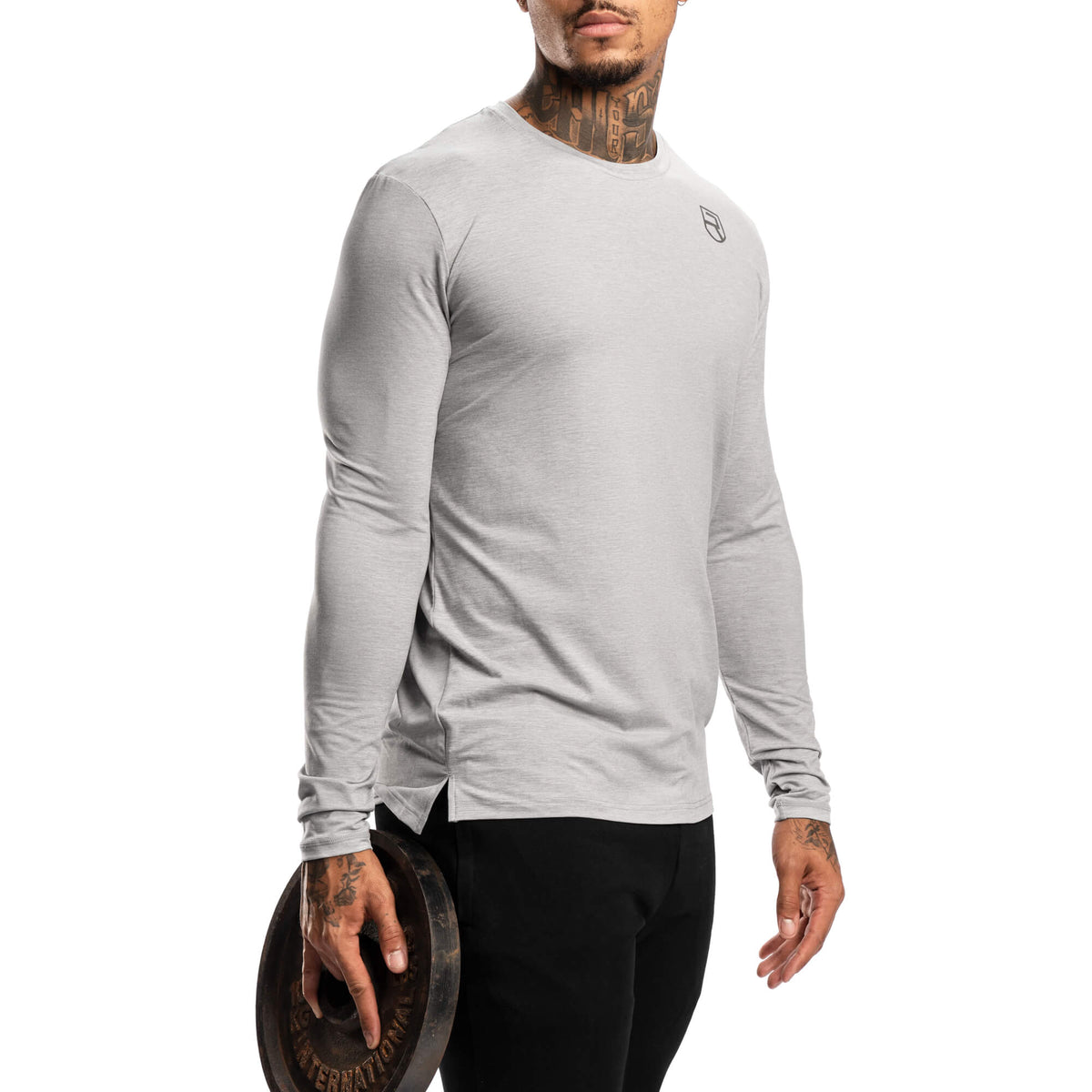 Softest Long Sleeve – Grey Marl