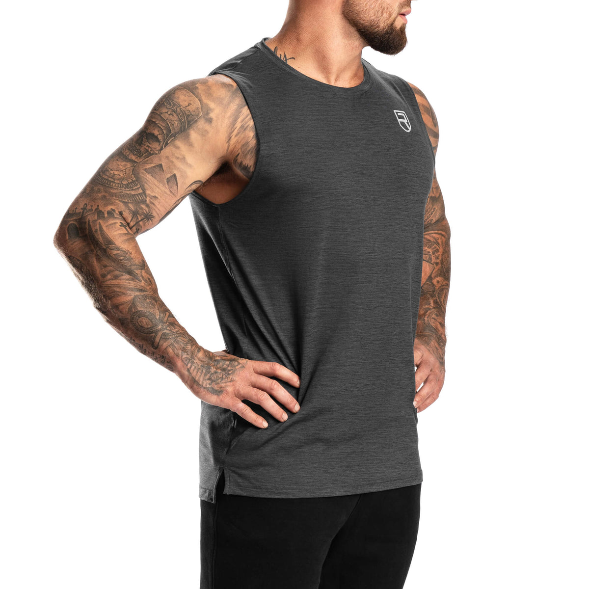 Softest Tank – Black Marl