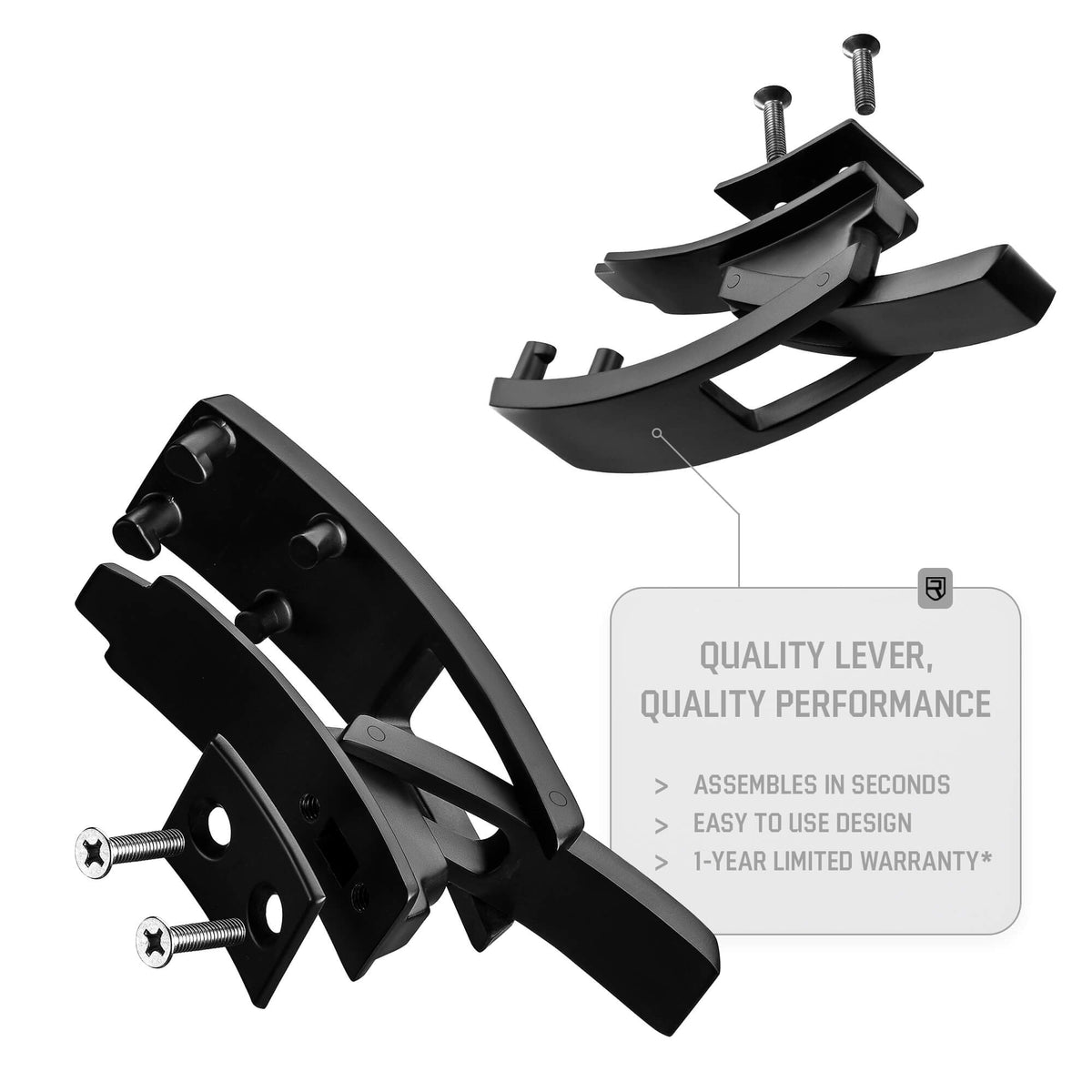 Premium 10mm Lever Belt - Black