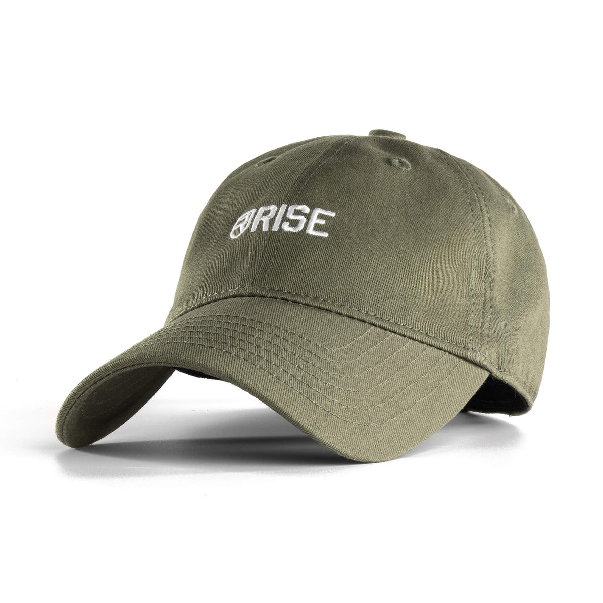 Men's Army Airborne Baseball Cap - Washed Cotton Dad Hat, Embroidered, Green, Adjustable, Size 7 3/8