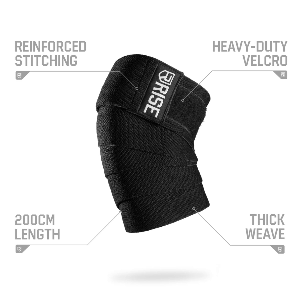 Knee Wraps - Black Optic