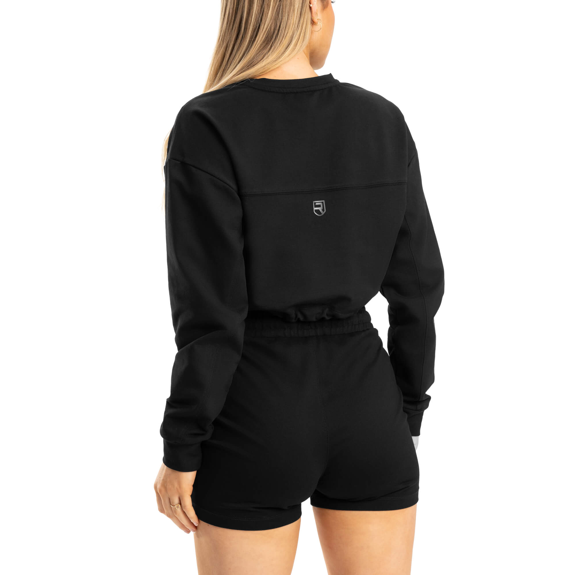 Cozy Crop Crewneck - Black