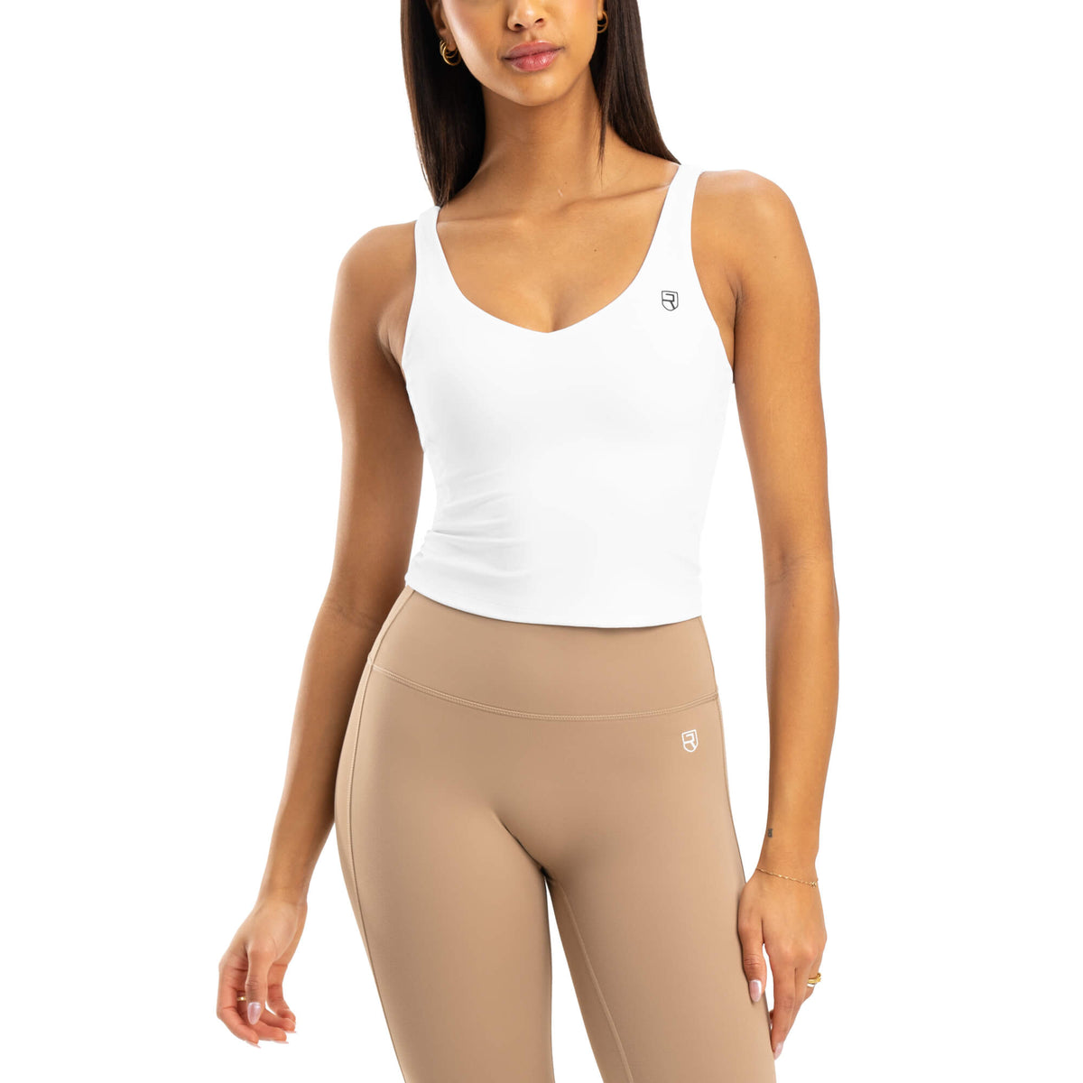 Feels Padded Tank Top - White