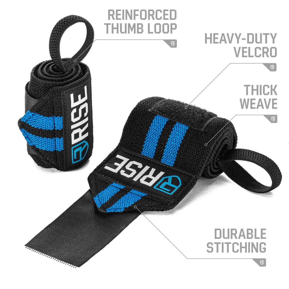 18&quot; Wrist Wraps – Blue