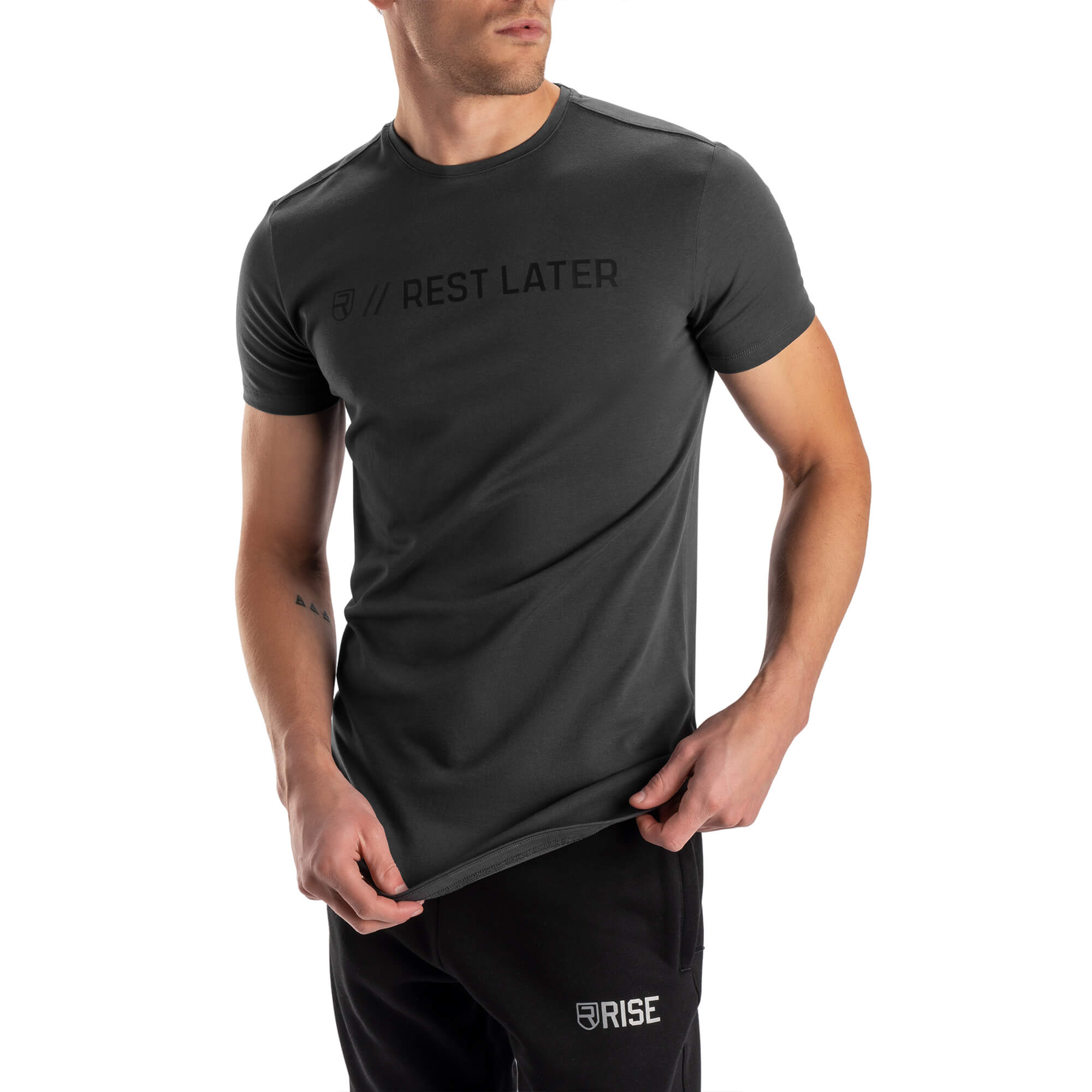 Rest Later T-Shirt - Graphite