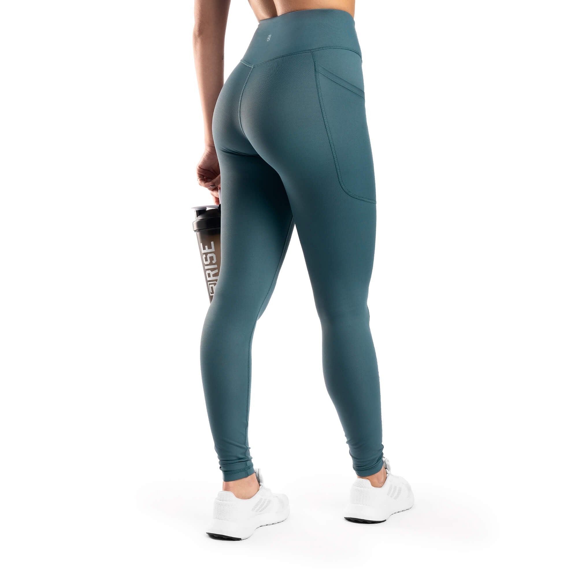 Arsenal High-Waisted Pockets Leggings - Teal