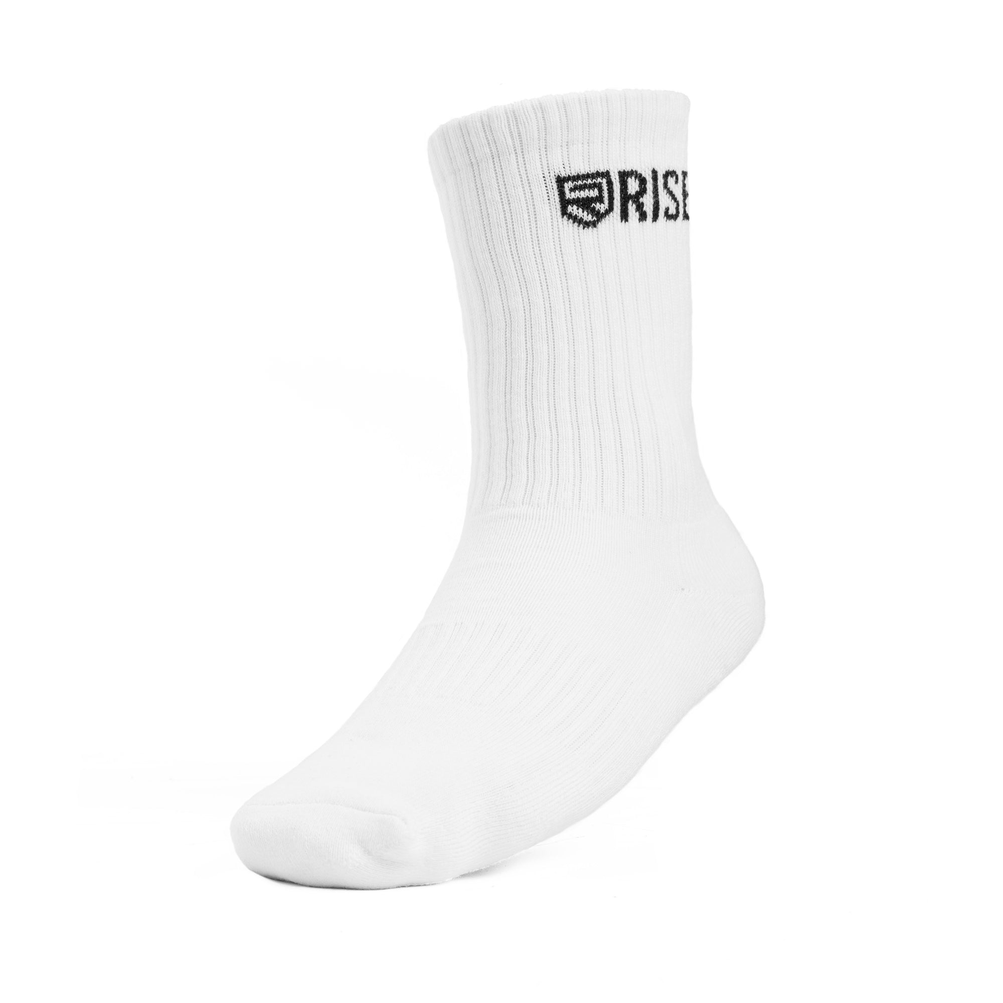 Rise Crew Socks – White - Rise
