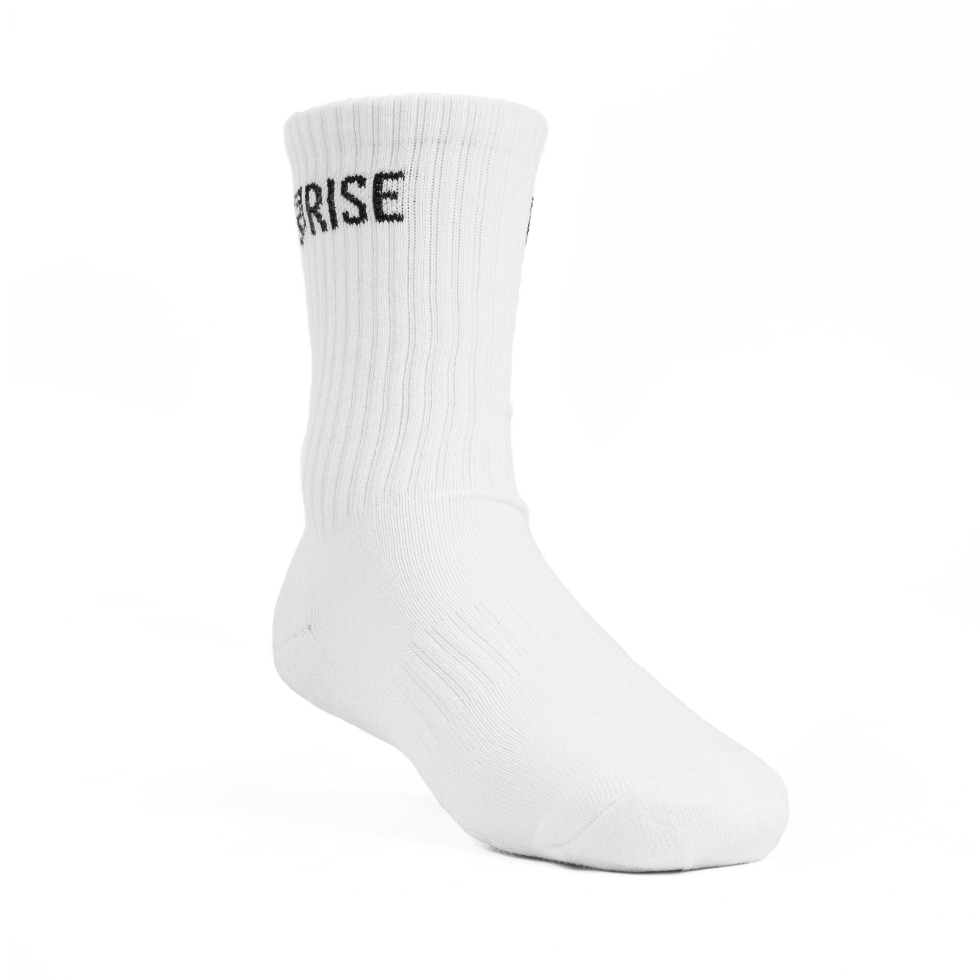 Rise Crew Socks – White - Rise
