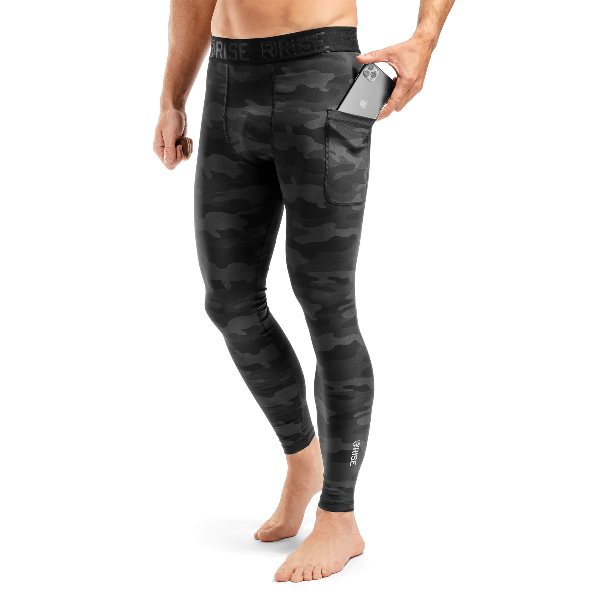 Absolute Compression Pants - Black Camo - Rise