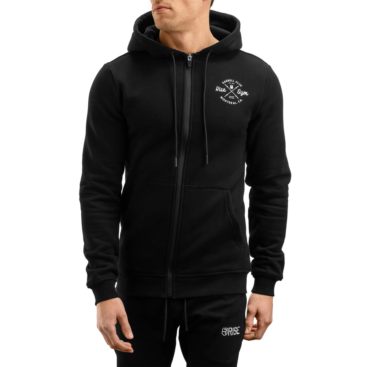 Barbell Club Full-Zip Hoodie - Black
