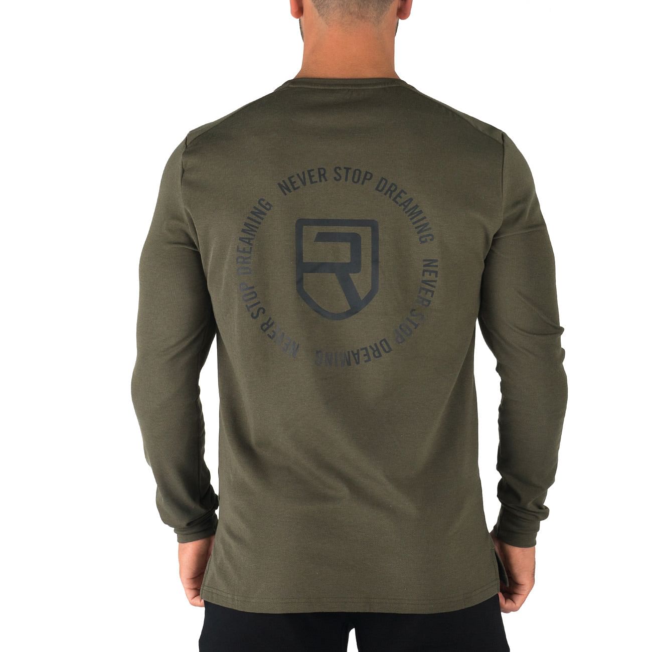 Offshore Fleece Light Crew  – Army Green - Rise